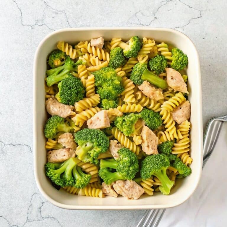 cheesy chicken broccoli pasta