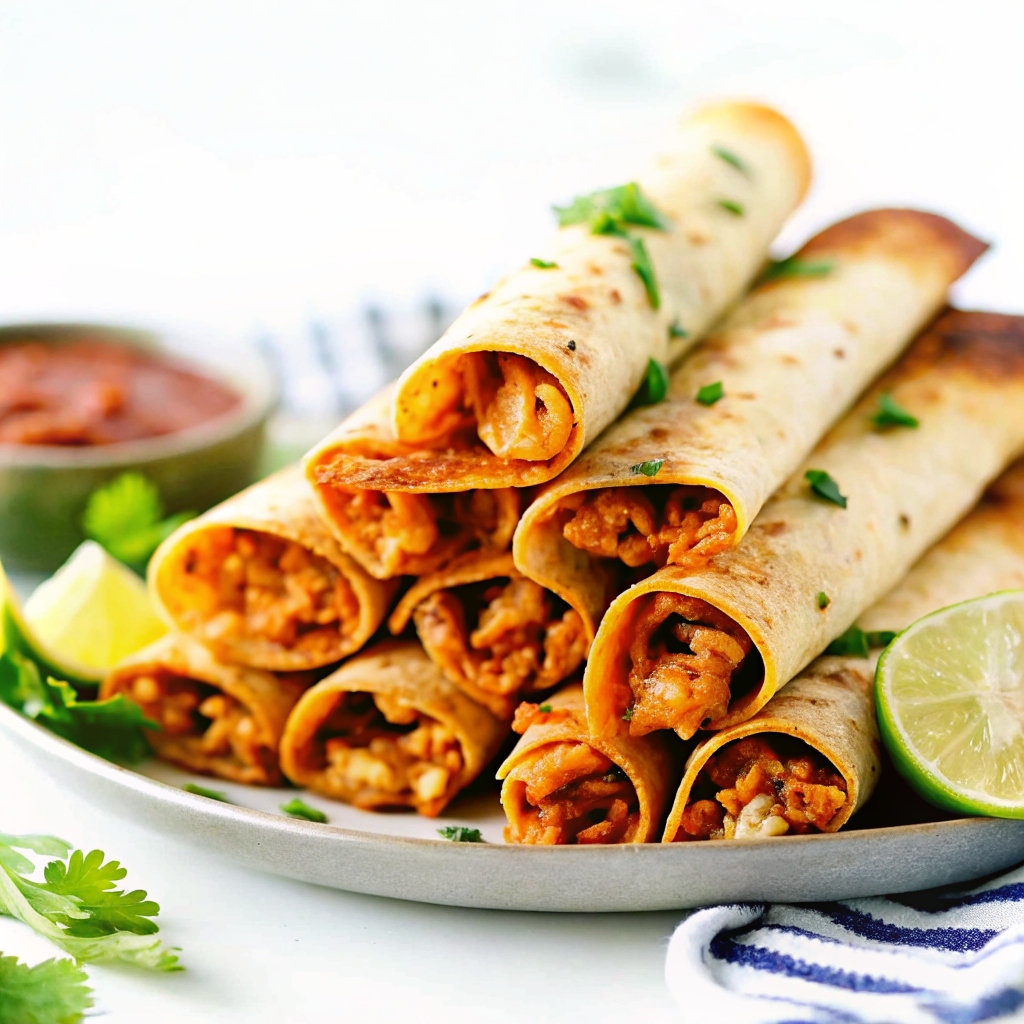 cream cheese chicken taquitos
