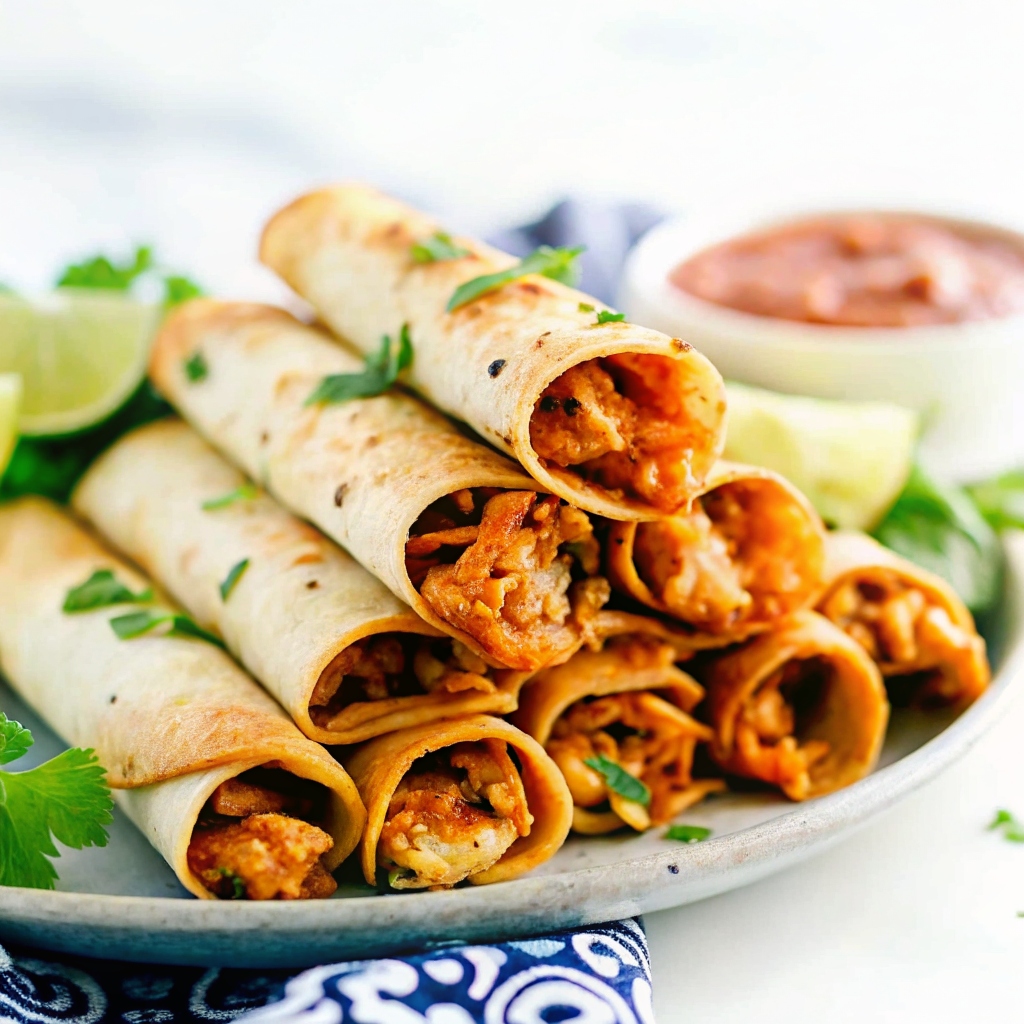 cream cheese chicken taquitos