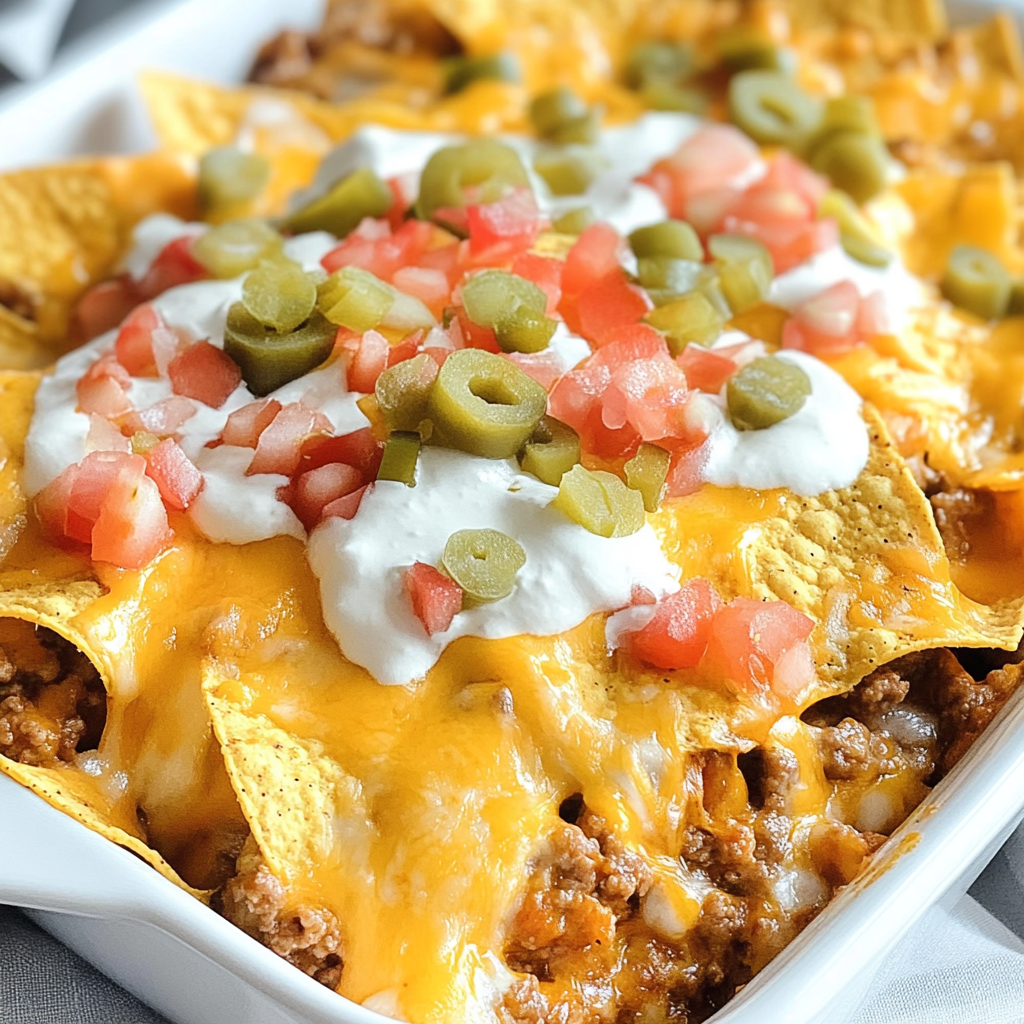 Cheesy Dorito Taco Casserole food photograph 3