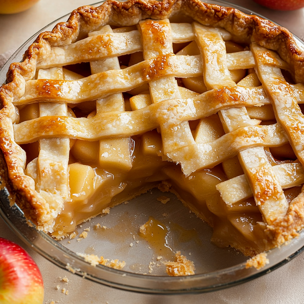 Homemade Apple Pie Crust food photograph 1