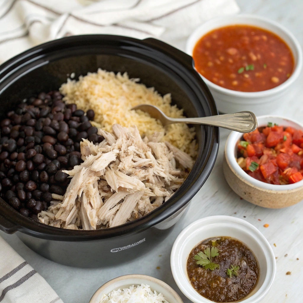 slow cooker chicken rice
