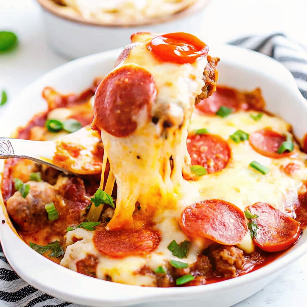 low carb pizza bowls