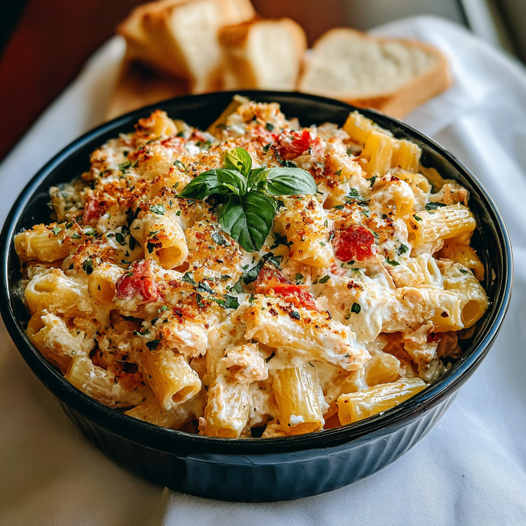 Boursin Cheese Baked Pasta food photograph 3