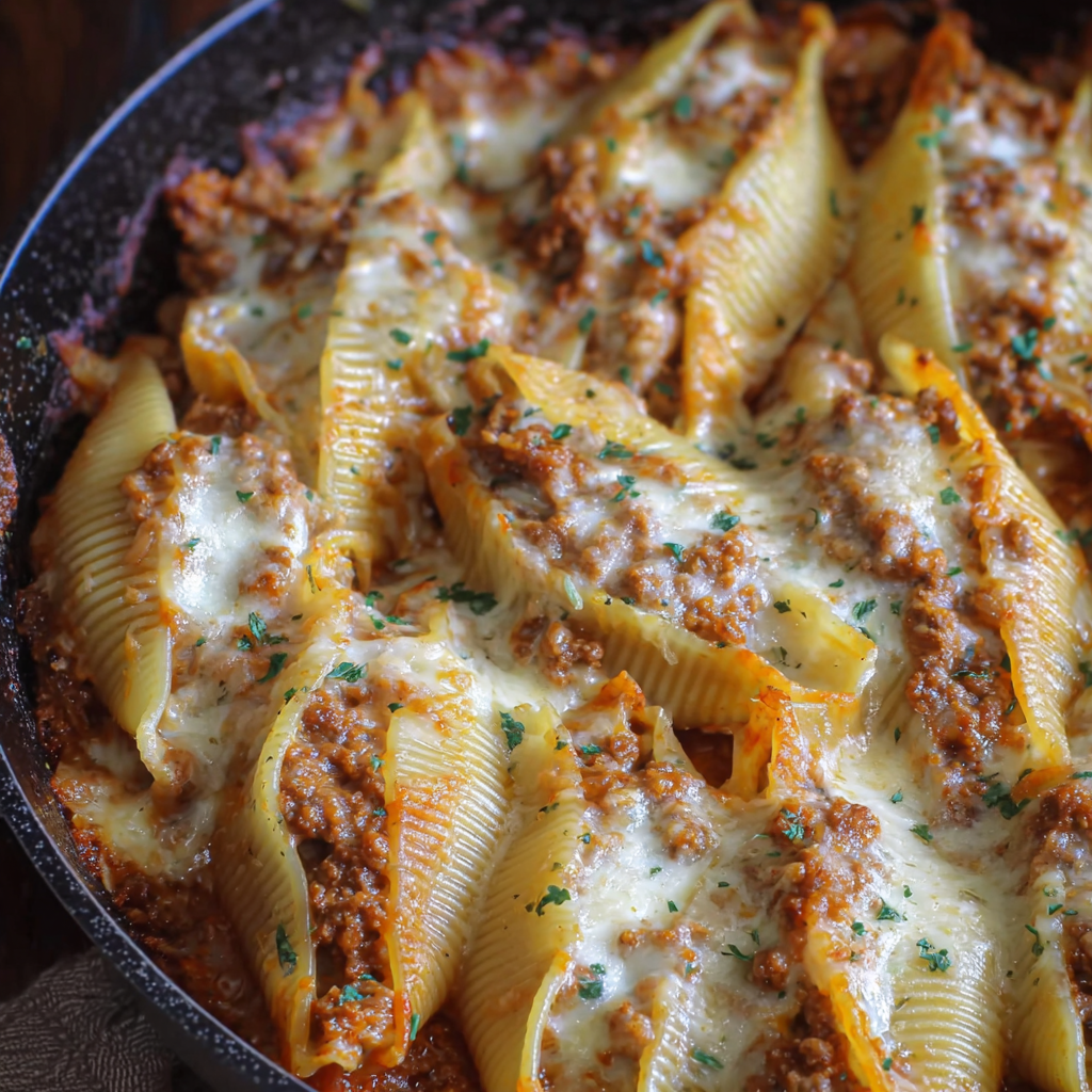 Cheesy Stuffed Pasta Shells food photograph 3