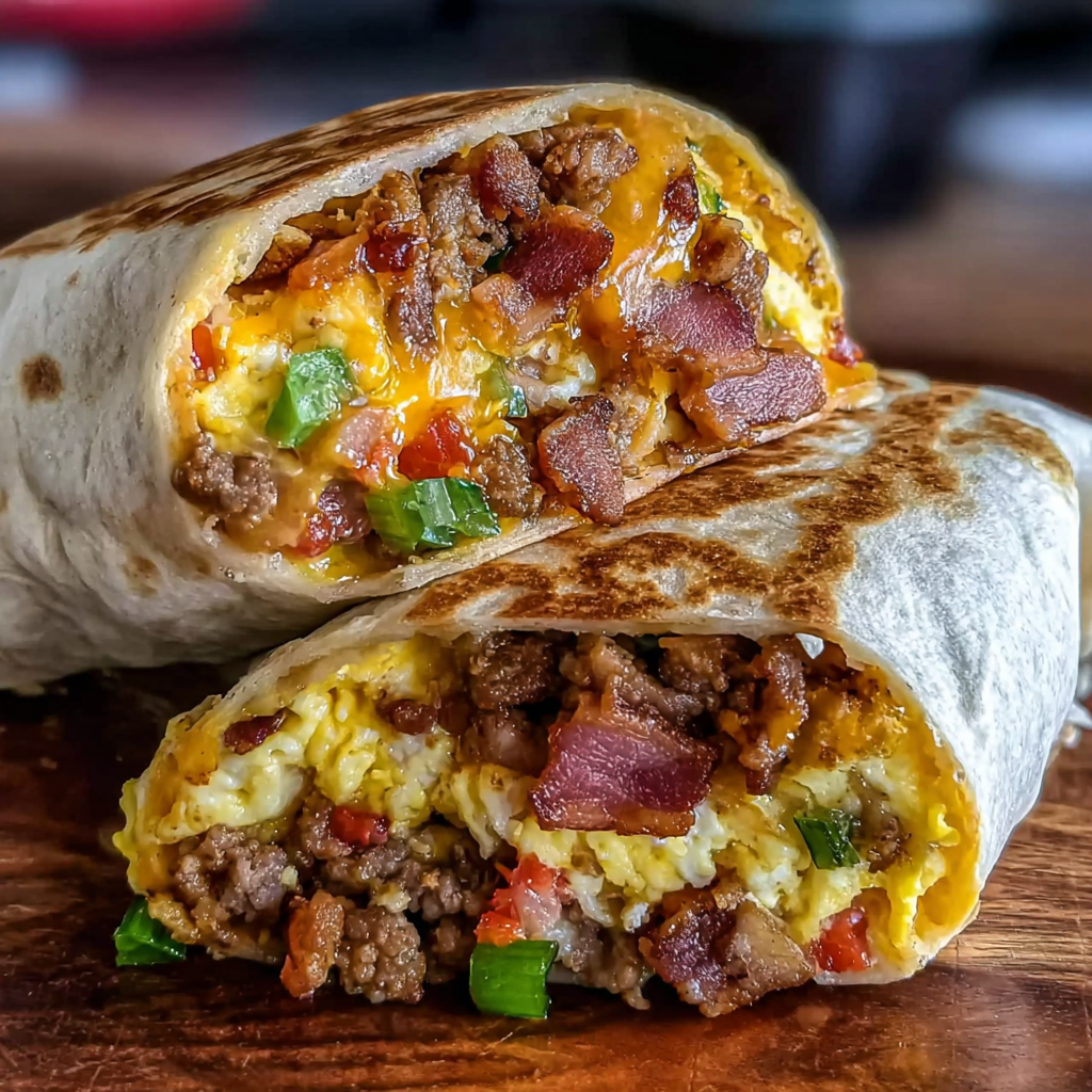 Cowboy Breakfast Burrito food photograph 1
