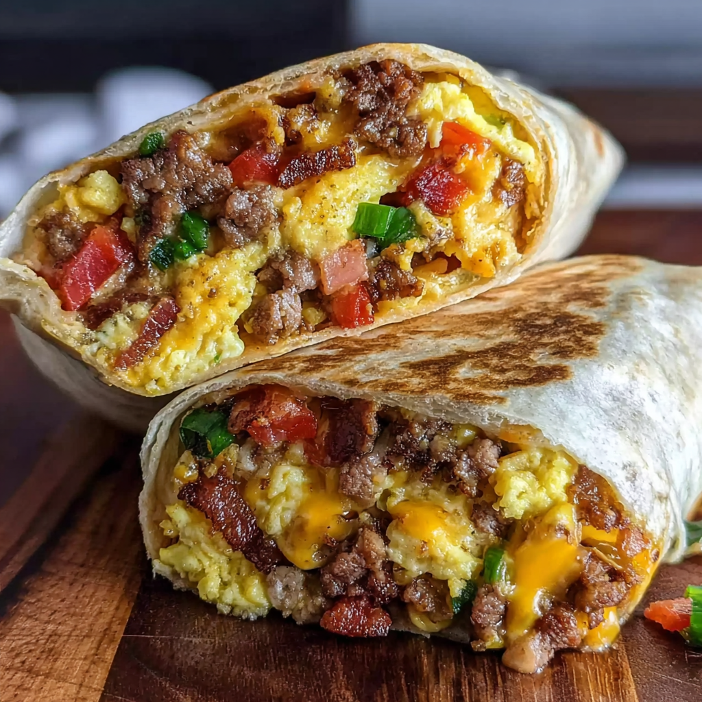 Cowboy Breakfast Burrito food photograph 2