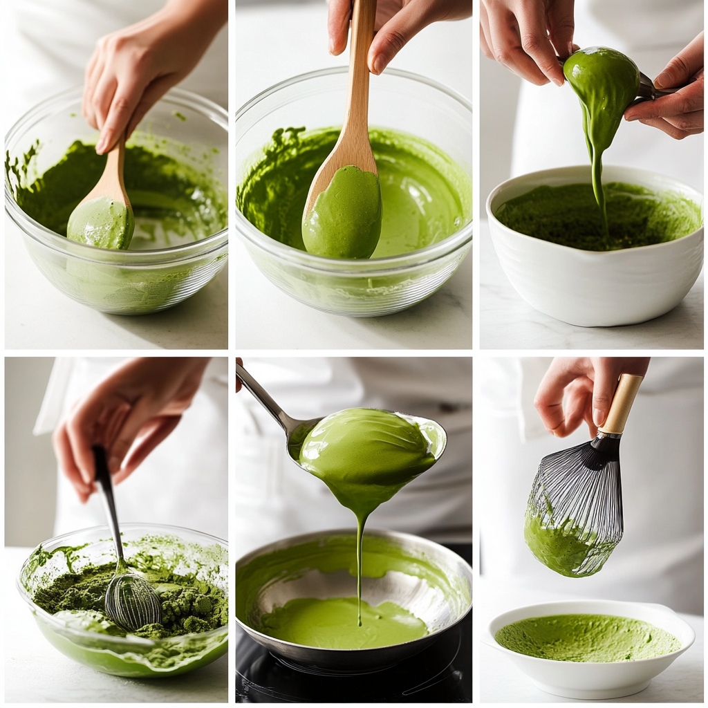 Creamy Matcha Ice Cream cooking steps 3