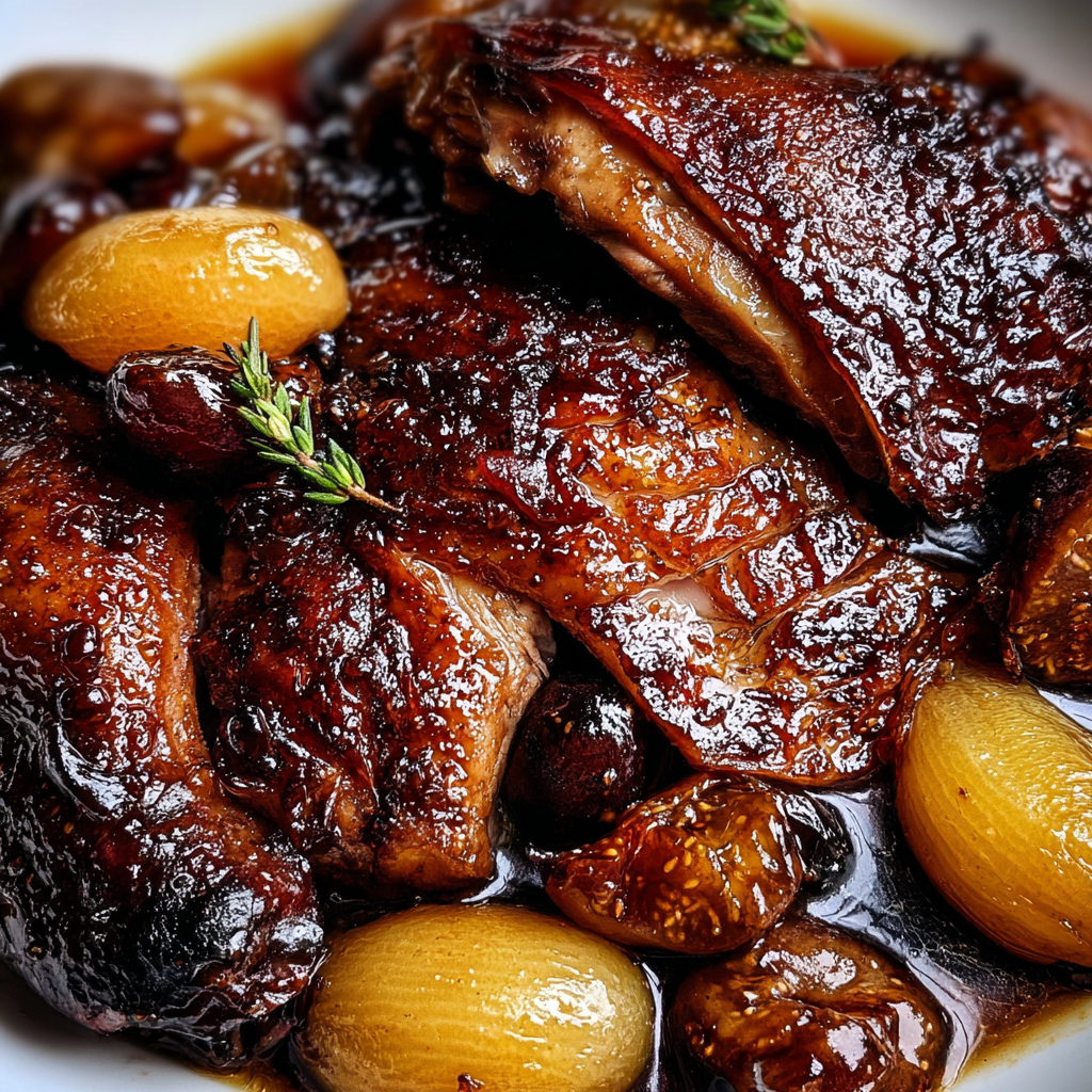 Fig Orange Glazed Duck food photograph 1