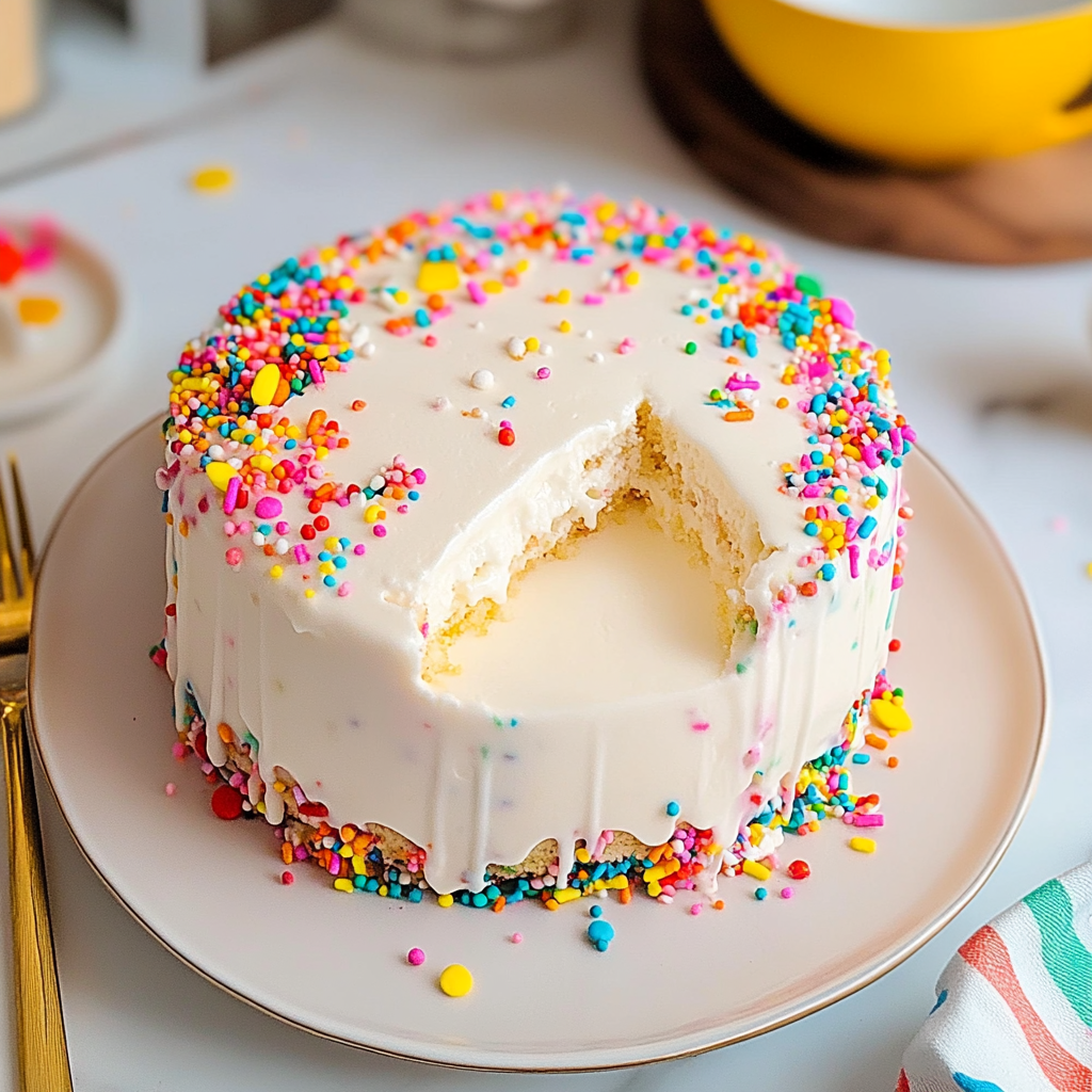 Funfetti Ice Cream Cake food photograph 3