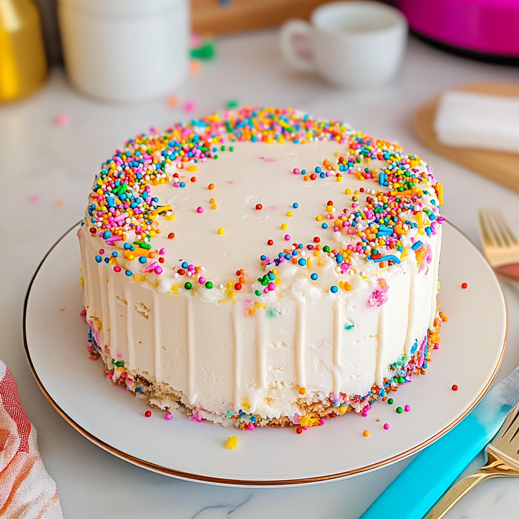 Funfetti Ice Cream Cake food photograph 1