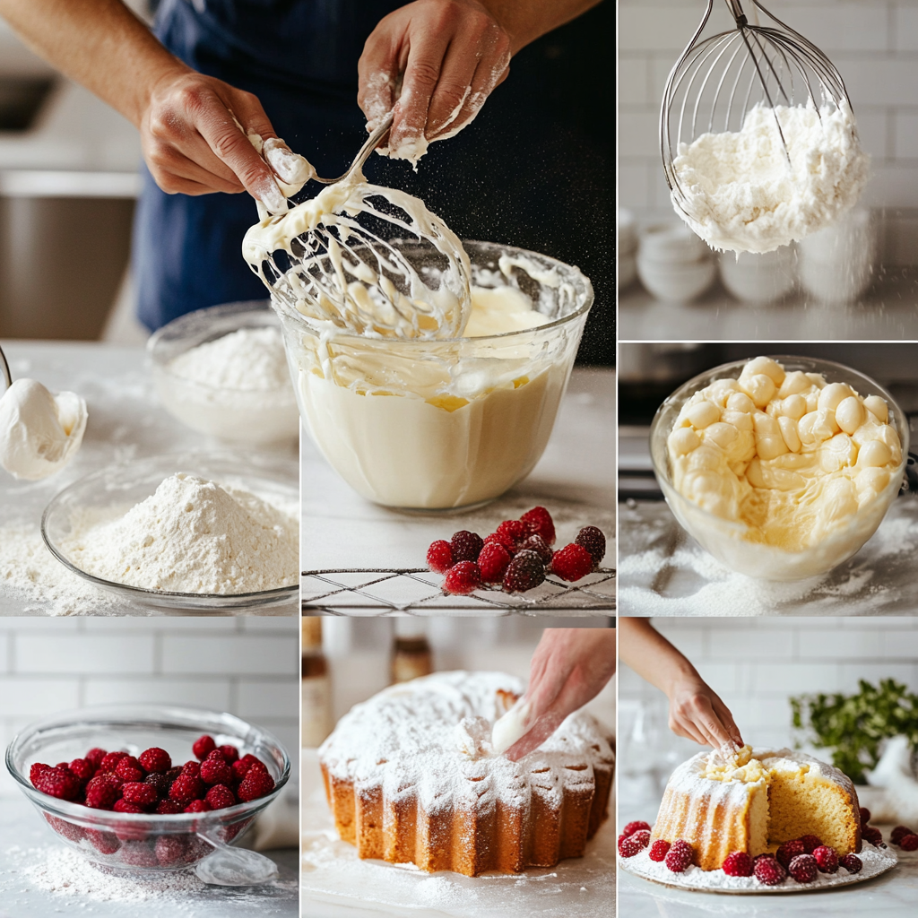 Juneteenth Pound Cake Berries cooking steps 3