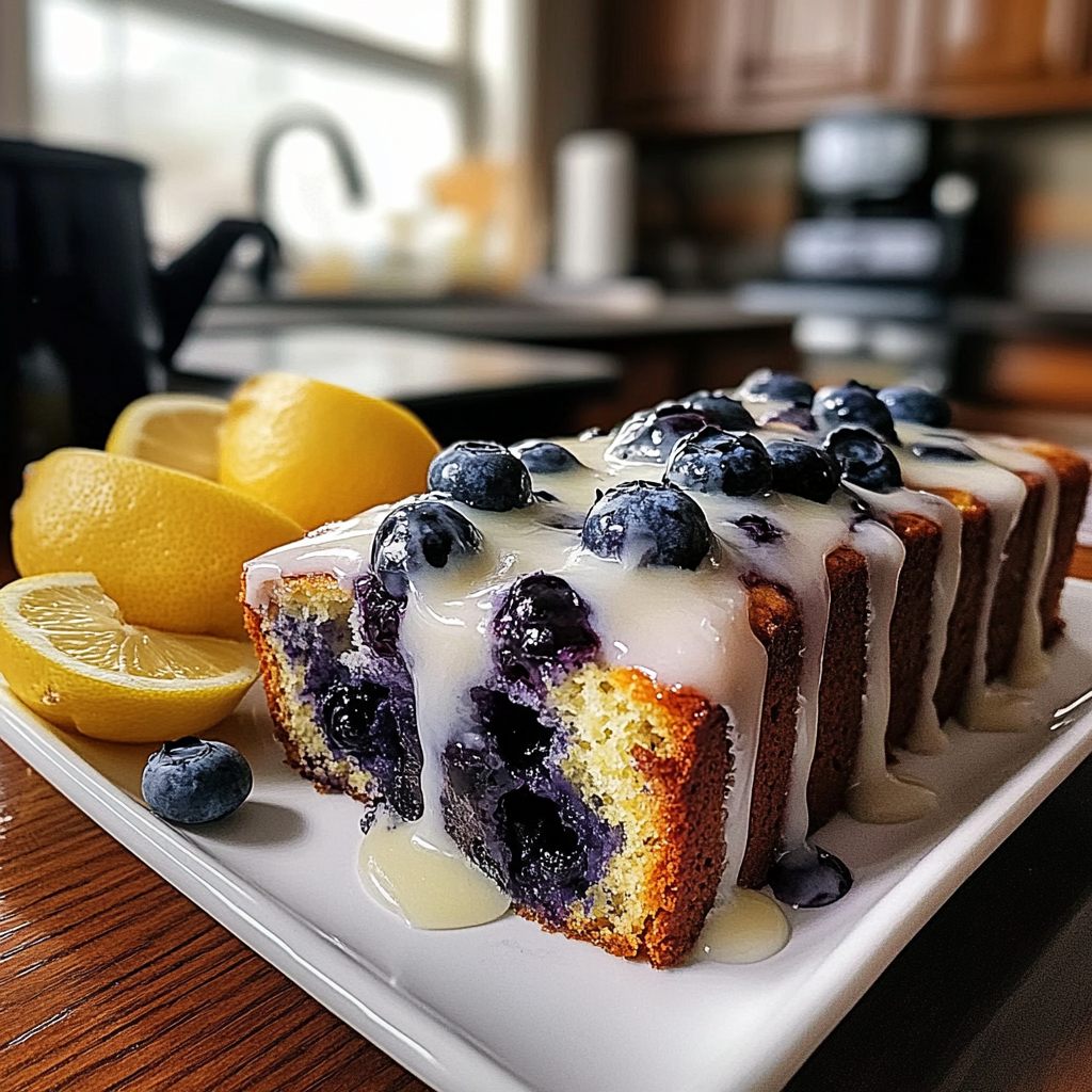 Lemon Blueberry Loaf food photograph 2