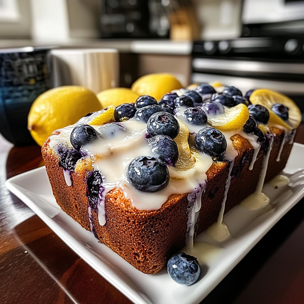 Lemon Blueberry Loaf food photograph 3