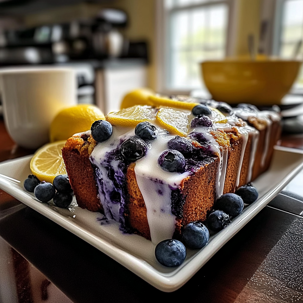 Lemon Blueberry Loaf food photograph 1