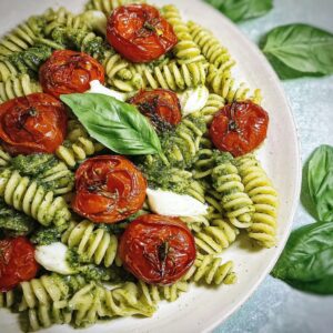 Pesto Pasta Roasted Tomatoes – Easy 30-Minute Recipe