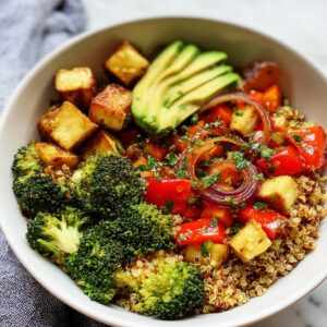 Quinoa Roasted Vegetable Bowls – Easy Healthy Recipe