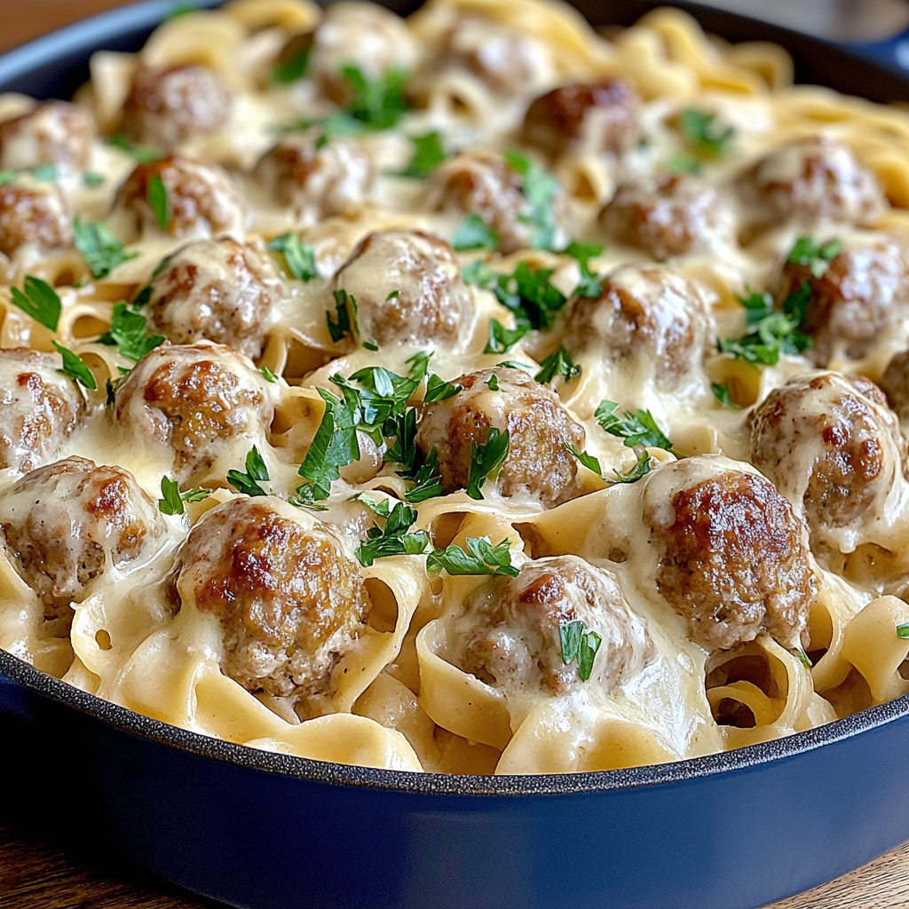 Swedish Meatball Noodle Bake food photograph 2