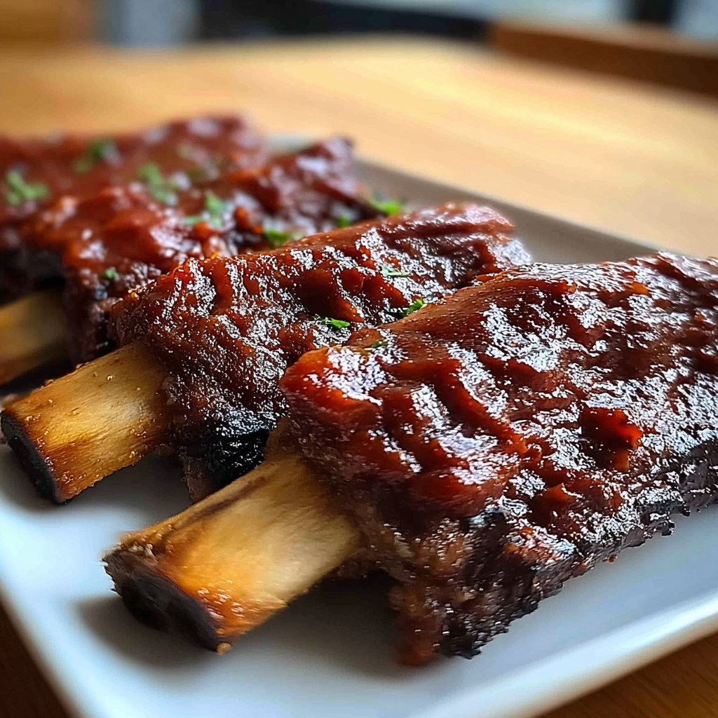 Tender BBQ Beef Ribs food photograph 2