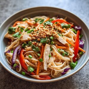 Thai Cold Noodle Salad: Easy Recipe with Peanut Sauce