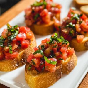 Best Tomato Basil Bruschetta Recipe – Fresh & Easy