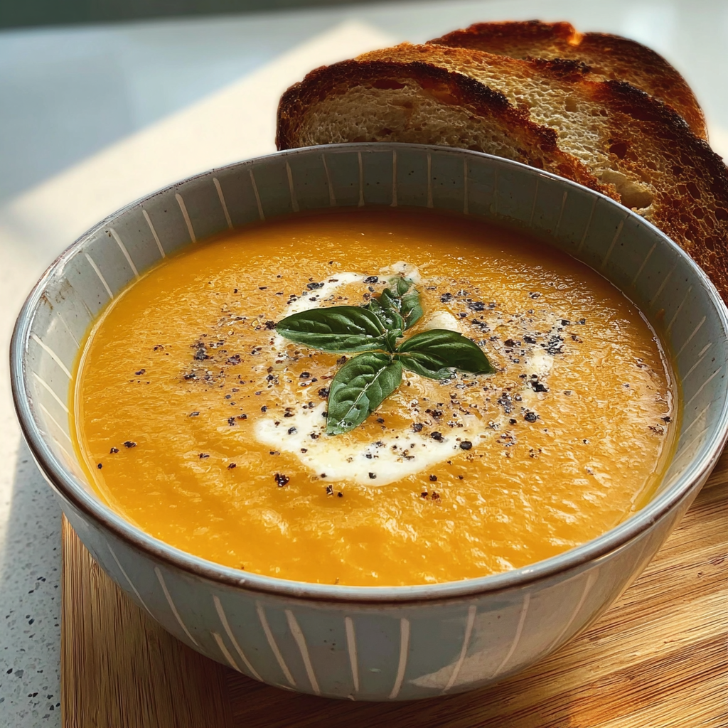 Creamy Butternut Squash Soup food photograph 1