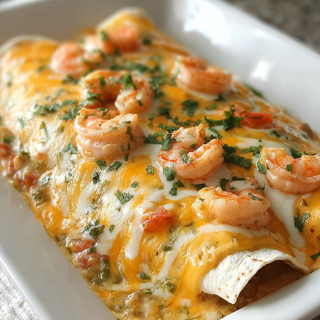 Creamy Shrimp Enchiladas food photograph 1