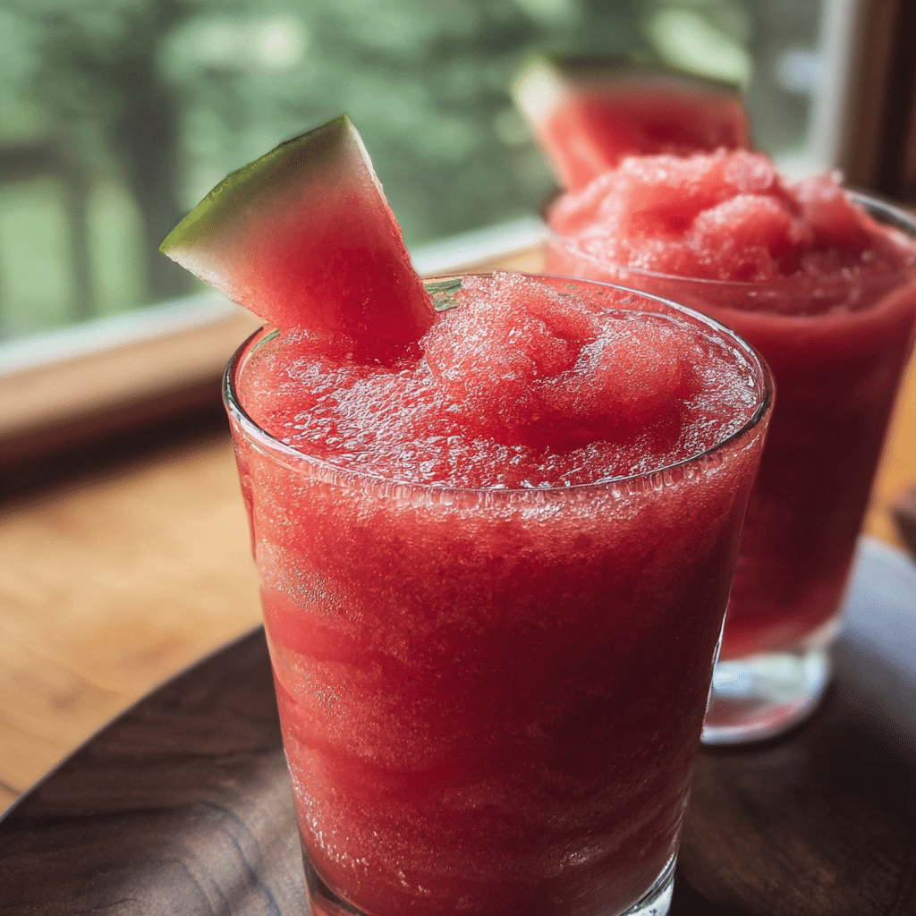 frozen watermelon slush food photograph 3