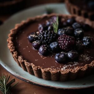 Huckleberry Chocolate Truffle Tarts – Best Elegant Recipe
