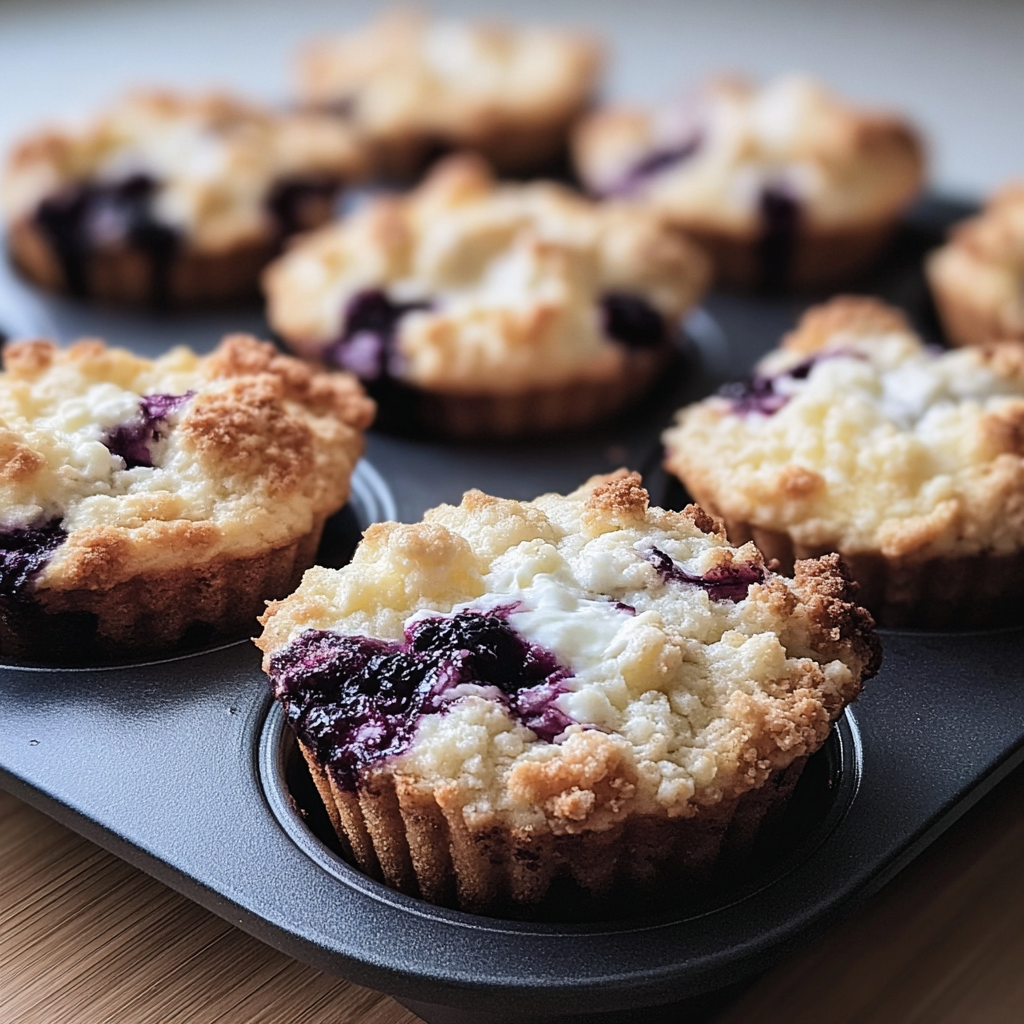 Huckleberry Cream Cheese Muffins food photograph 1