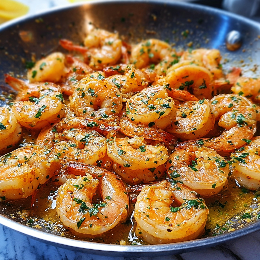 Lemon Garlic Shrimp Zesty food photograph 3