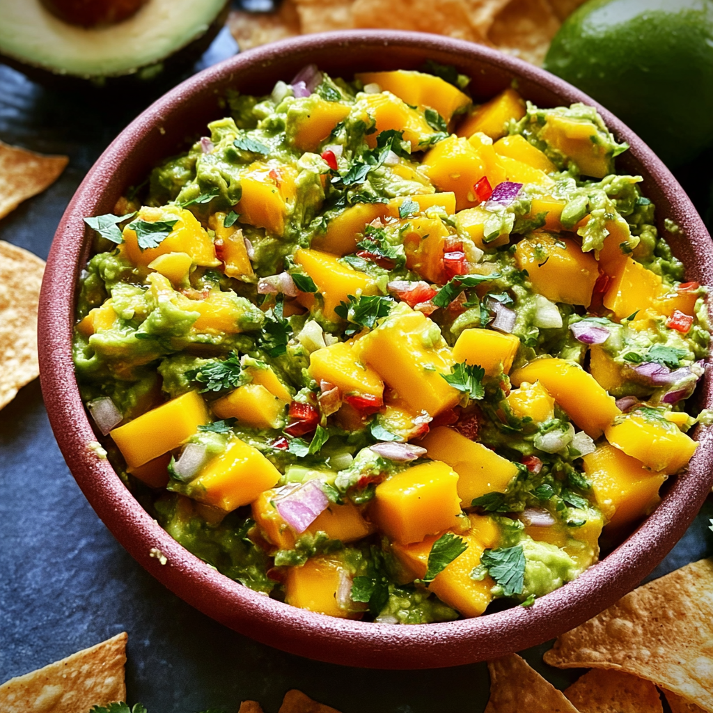 Mango Guacamole Chunks food photograph 3