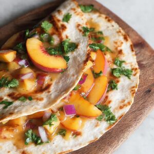 Perfect Peach Quesadillas with Oaxaca Cheese Recipe
