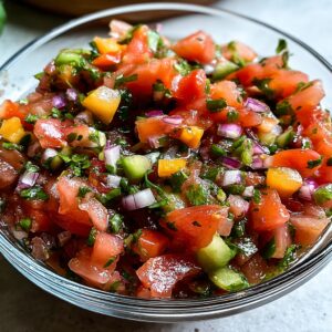 Peach Tomato Pico de Gallo Recipe – Easy Summer Salsa