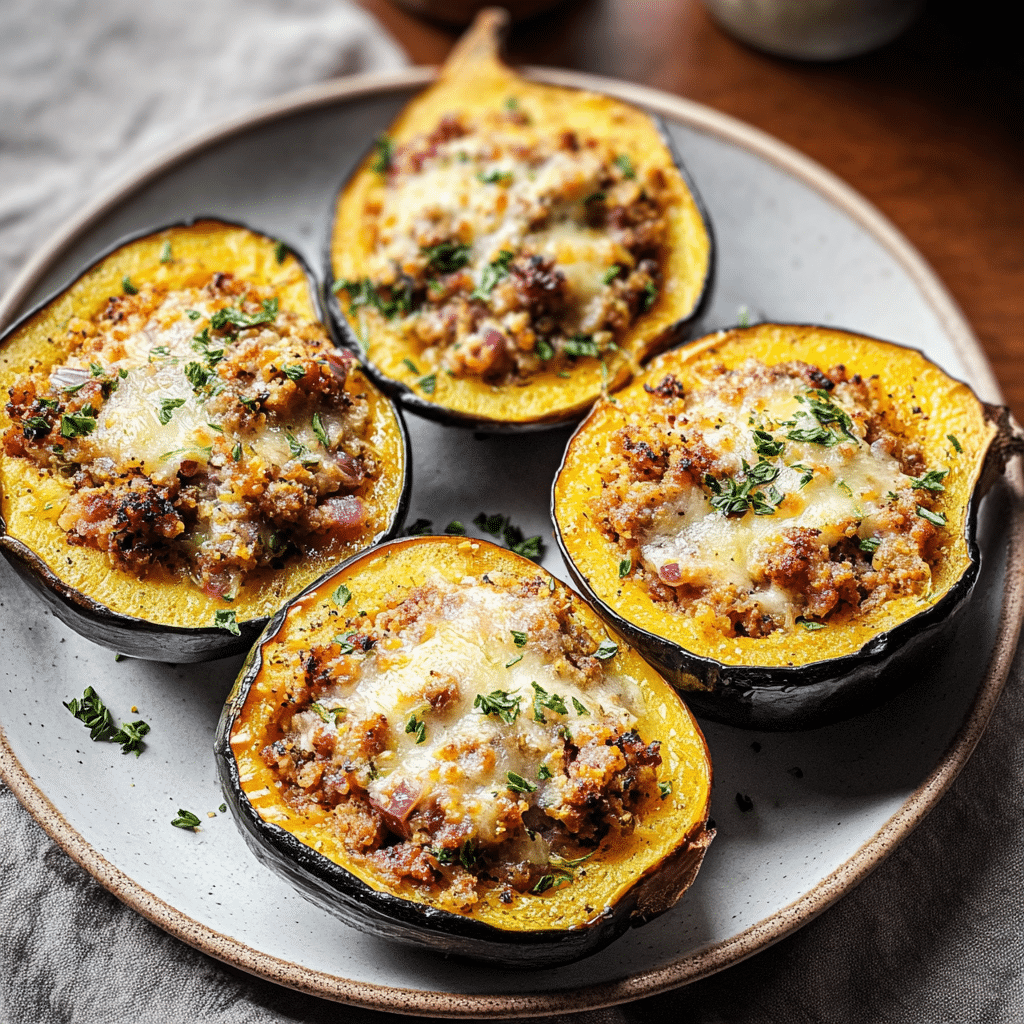 stuffed acorn squash food photograph 3