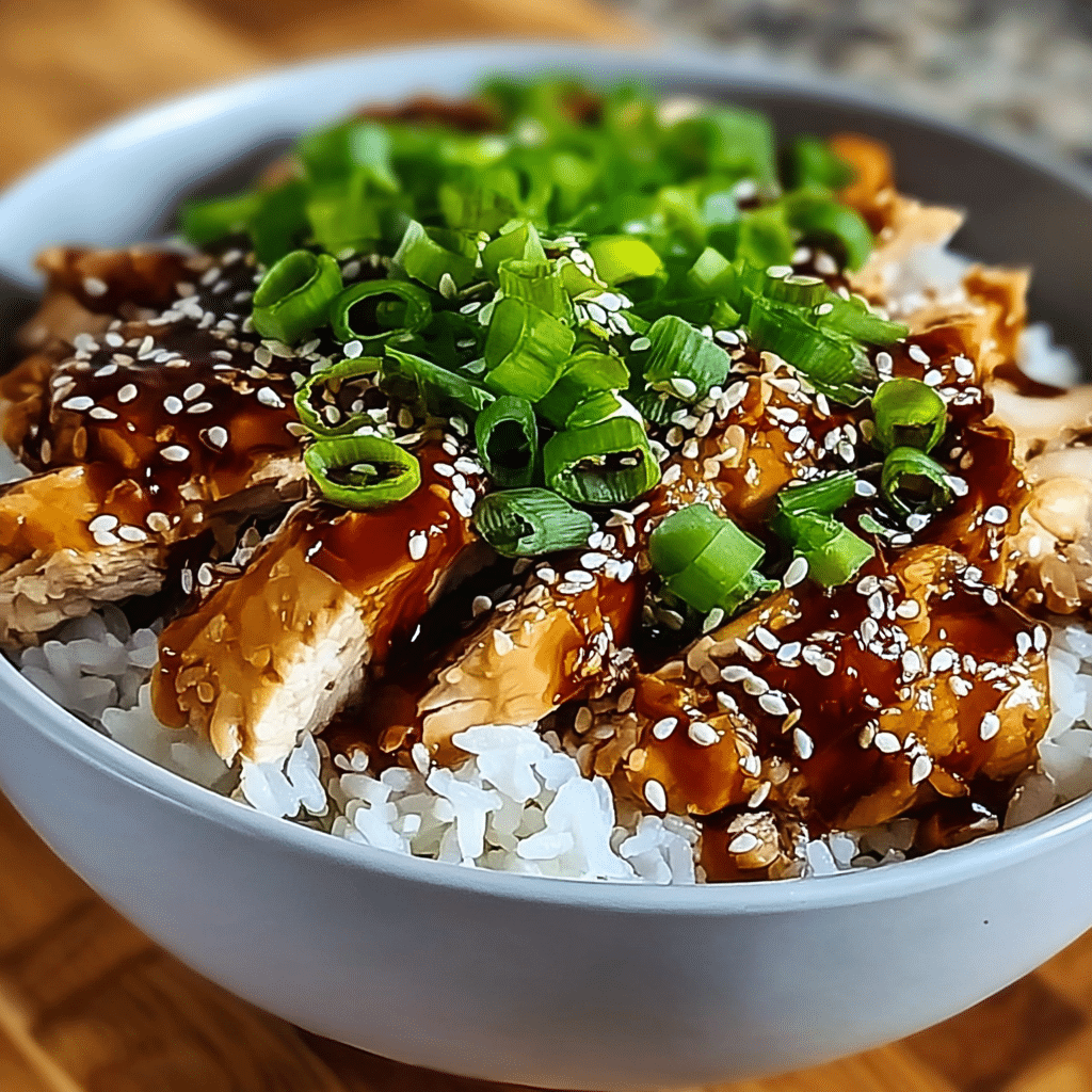 teriyaki chicken bowl food photograph 2