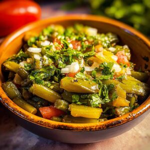 Zesty Grilled Cactus Salad – Easy Authentic Mexican Recipe