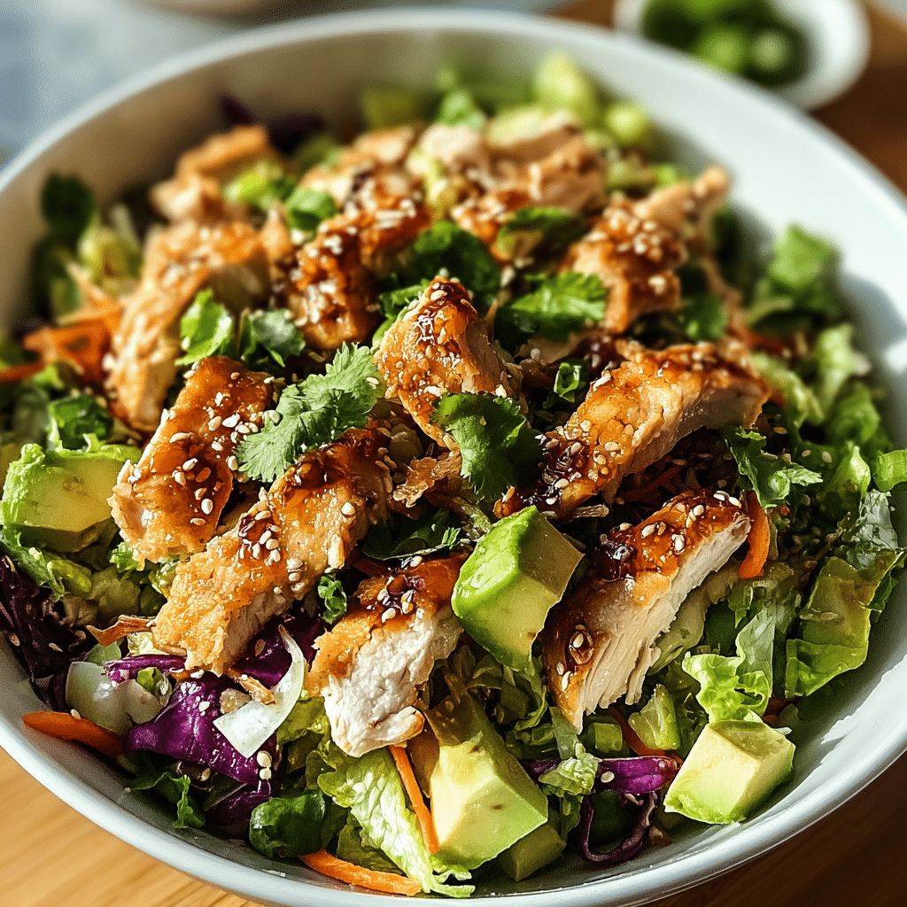 Asian Chicken Crunch Salad food photograph 1