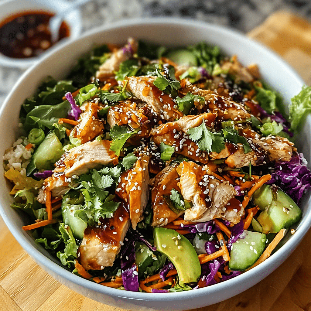 Asian Chicken Crunch Salad food photograph 2