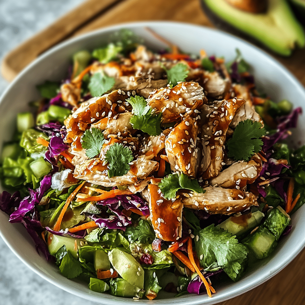 Asian Chicken Crunch Salad food photograph 3