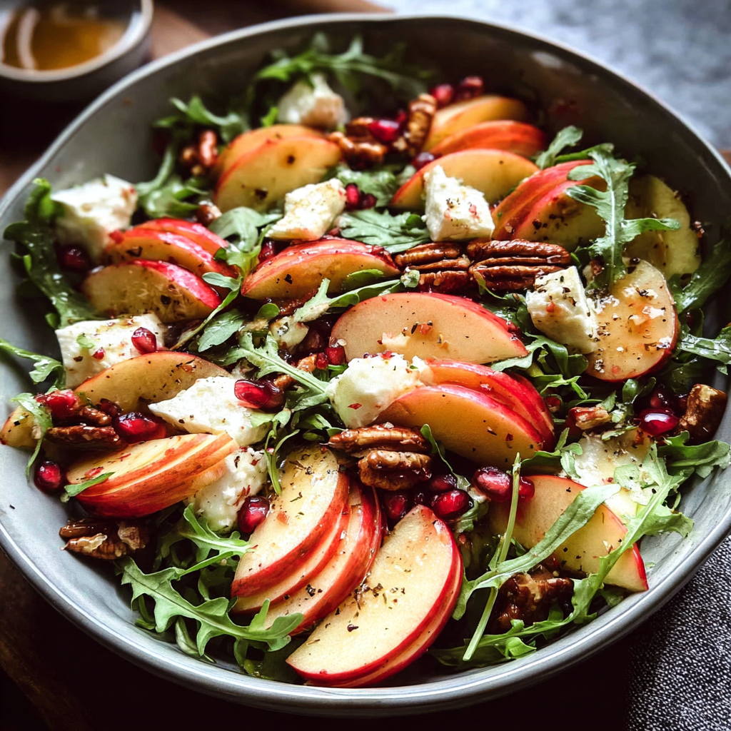 autumn harvest apple salad food photograph 1