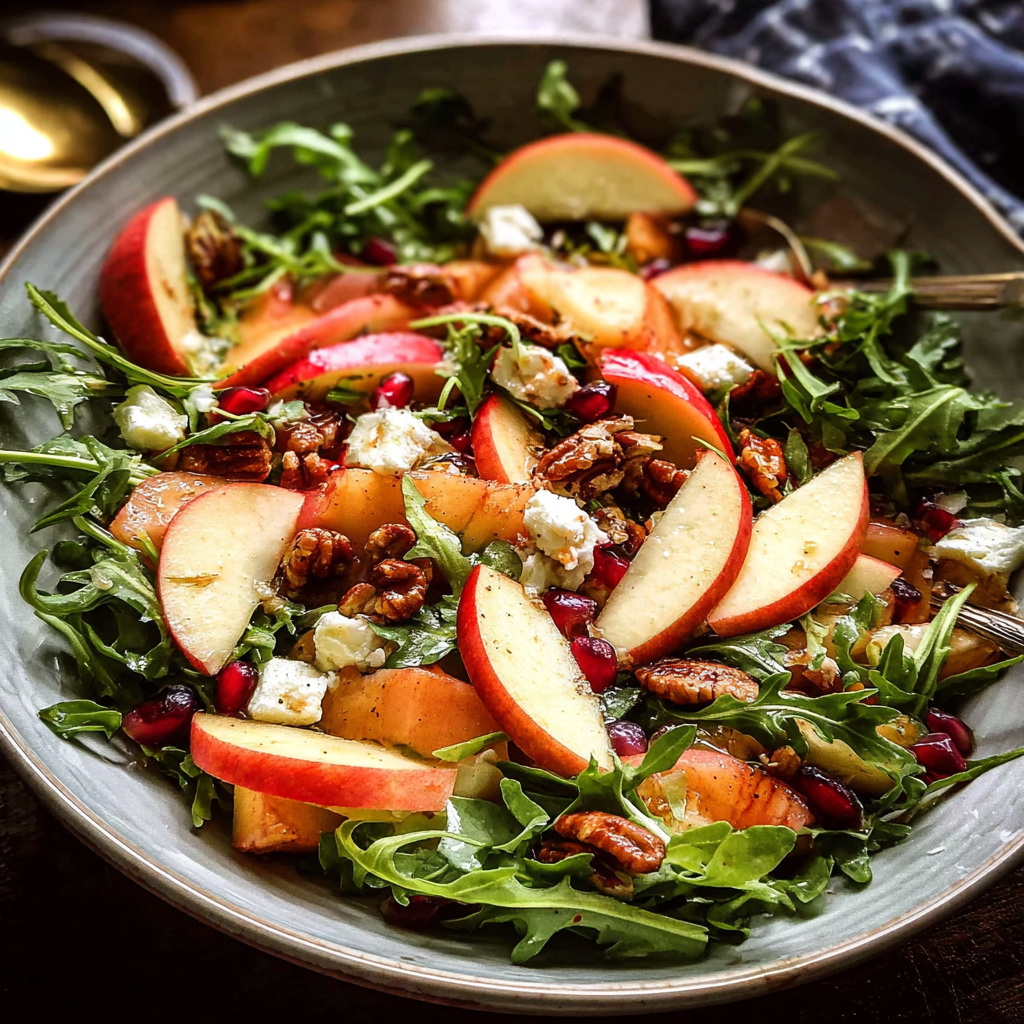 autumn harvest apple salad food photograph 2