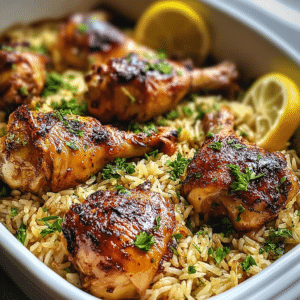 Baked Chicken Legs Rice: Perfect One-Pan Dinner Recipe