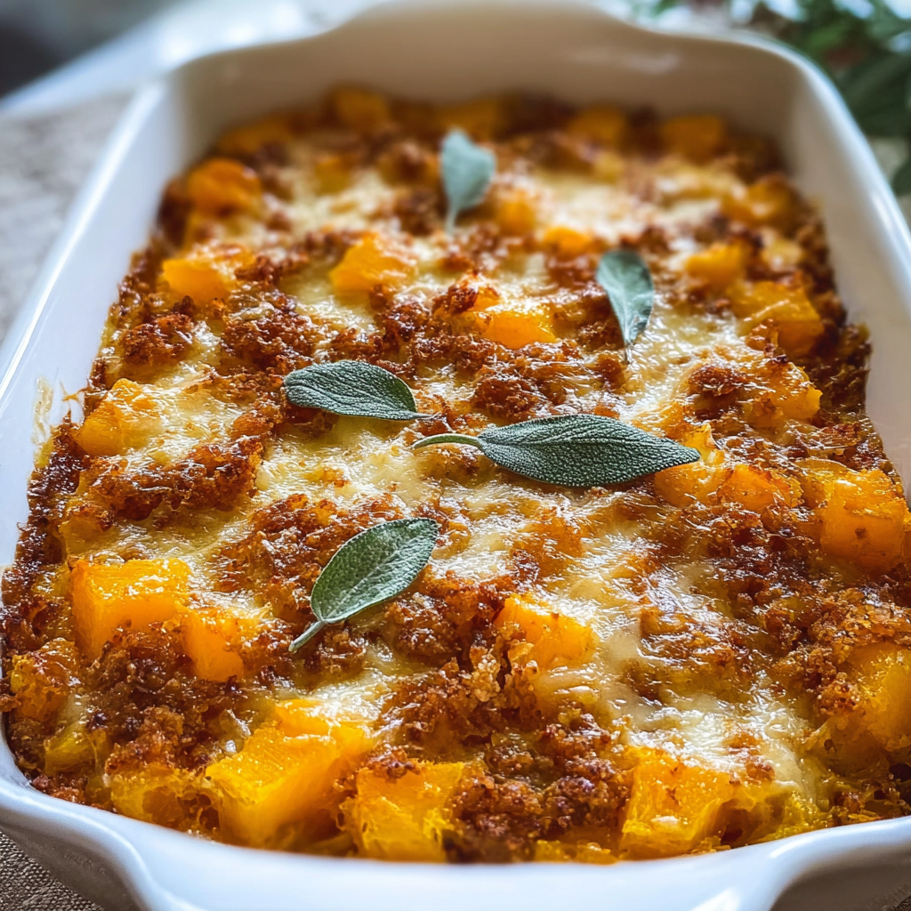butternut squash casserole food photograph 3