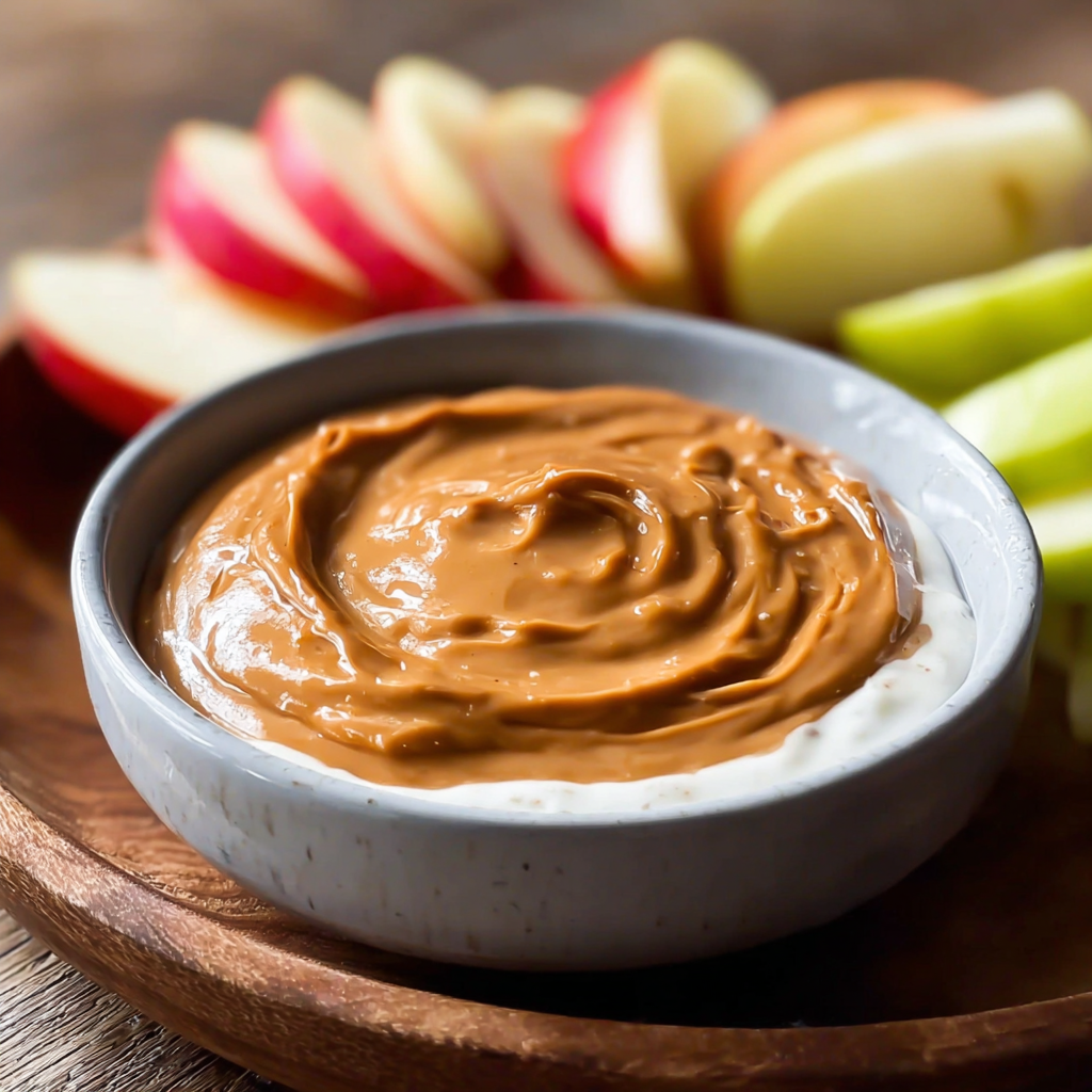 caramel apple dip food photograph 3