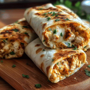 Cheesy Garlic Chicken Wraps: Amazing Recipe Ready in 20 Min