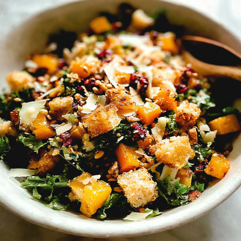 crunchy autumn chopped salad food photograph 1