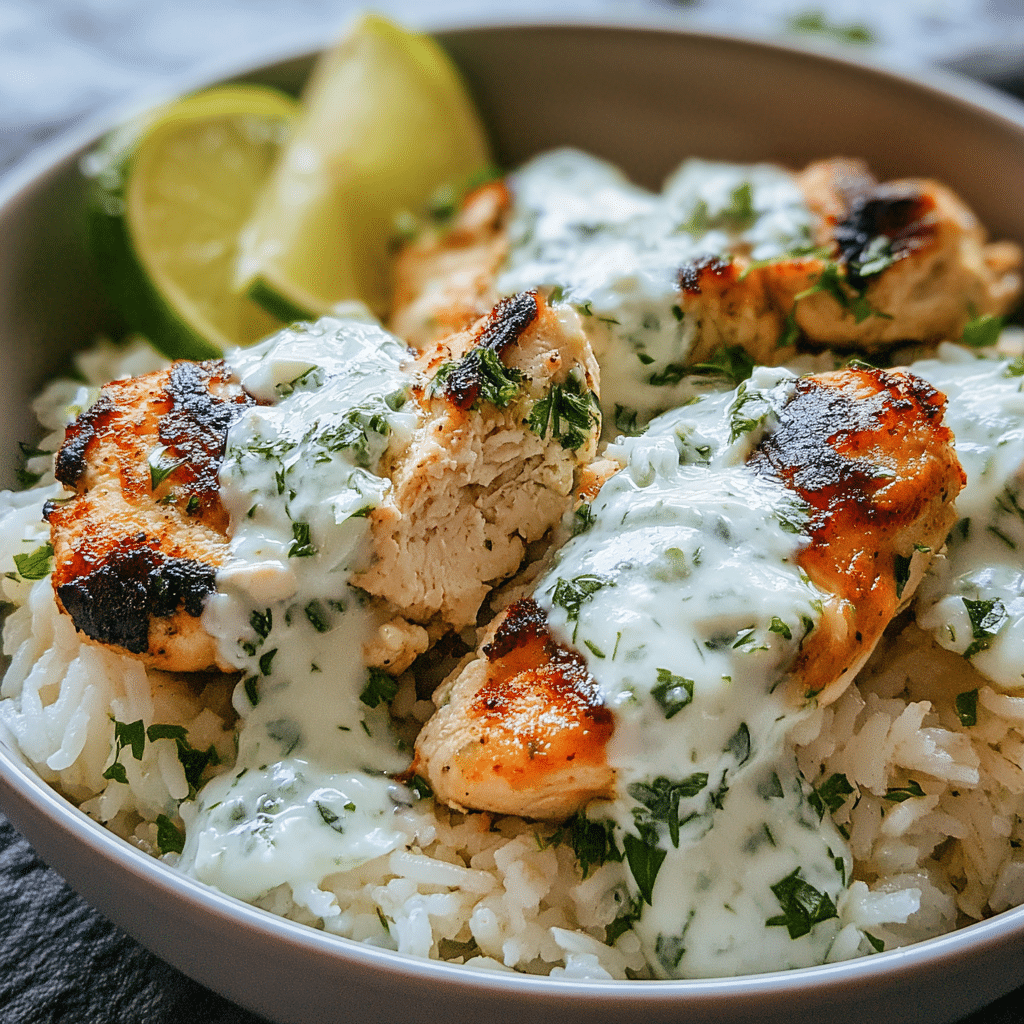 dump bake chicken tzatziki food photograph 1