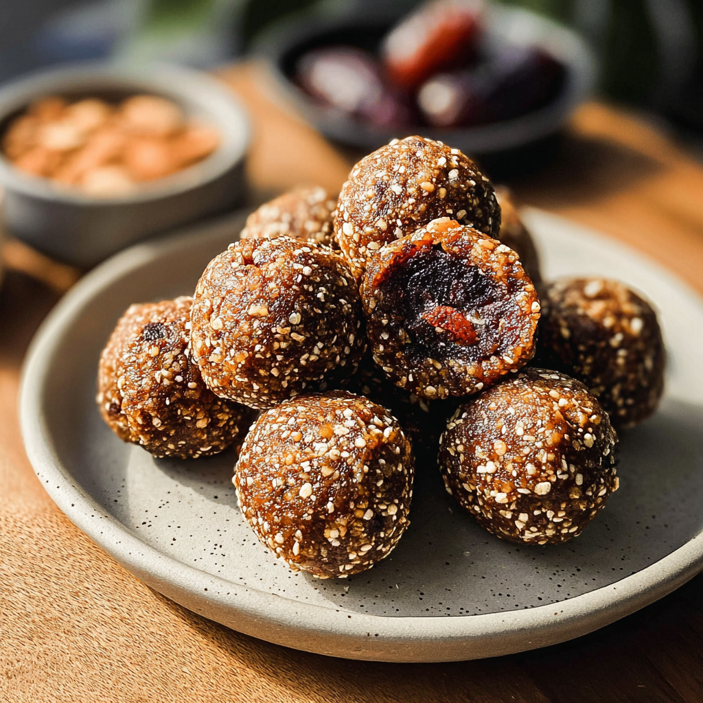 energy balls recipe food photograph 1