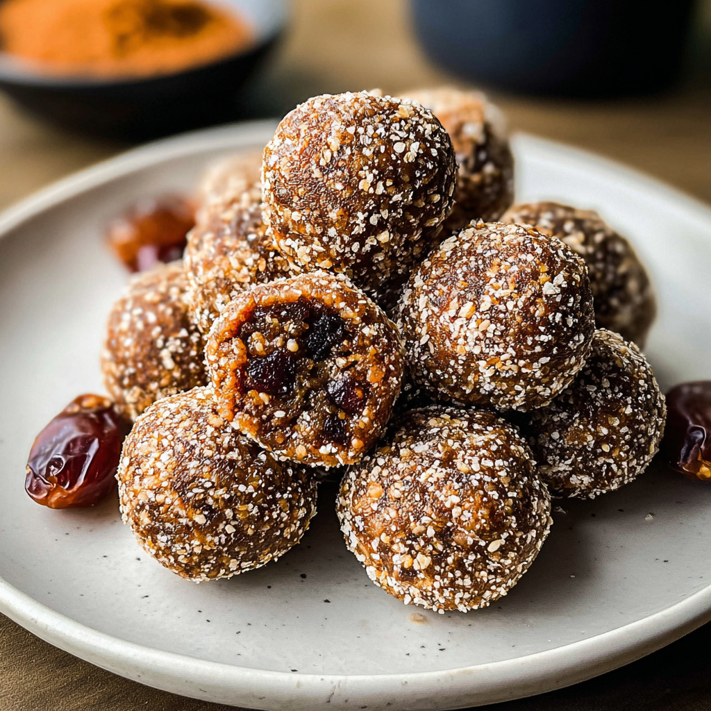energy balls recipe food photograph 3
